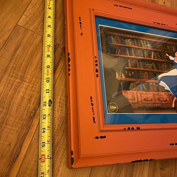 Framed & Matted Disney Lithograph Exclusive Commemorative Beauty and the Beast. - Picture 3 of 10